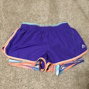 RBX Purple Running Shorts with Spandex